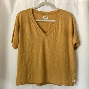 UpWest Anytime V-Neck Tee Yellow “Prairie Sands” XS